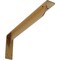 Ekena Millwork Embrey Steel Bracket, Hammered Gold 2"W x 18"D x 6 1/2"H BKTM02X18X06EBHGO - alternate 1